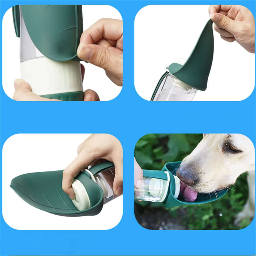 Portable Pet Water & Food Bowl Feeder 